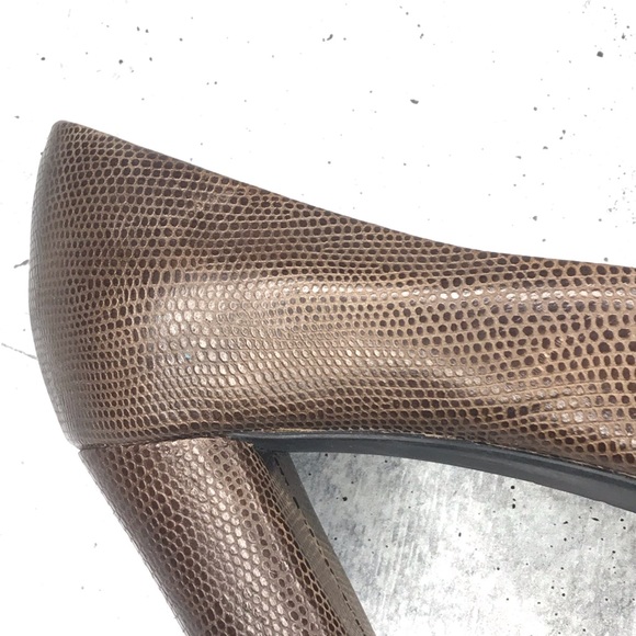 Clark’s Indigo Brown Animal Leather Dress Heel 7.5 - Picture 8 of 8